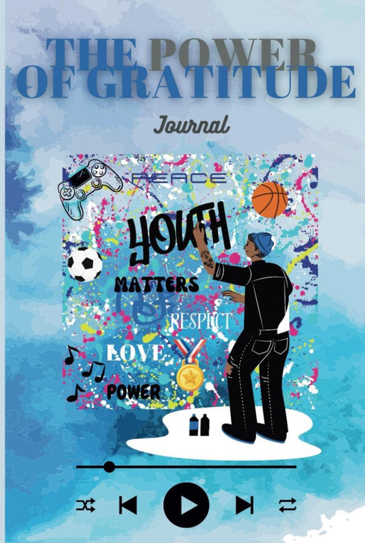 Happiness Mindfulness journal cover featuring vibrant youth-themed art.